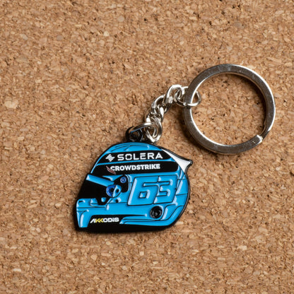 George Russell 2024 Helmet Enamel Keychain