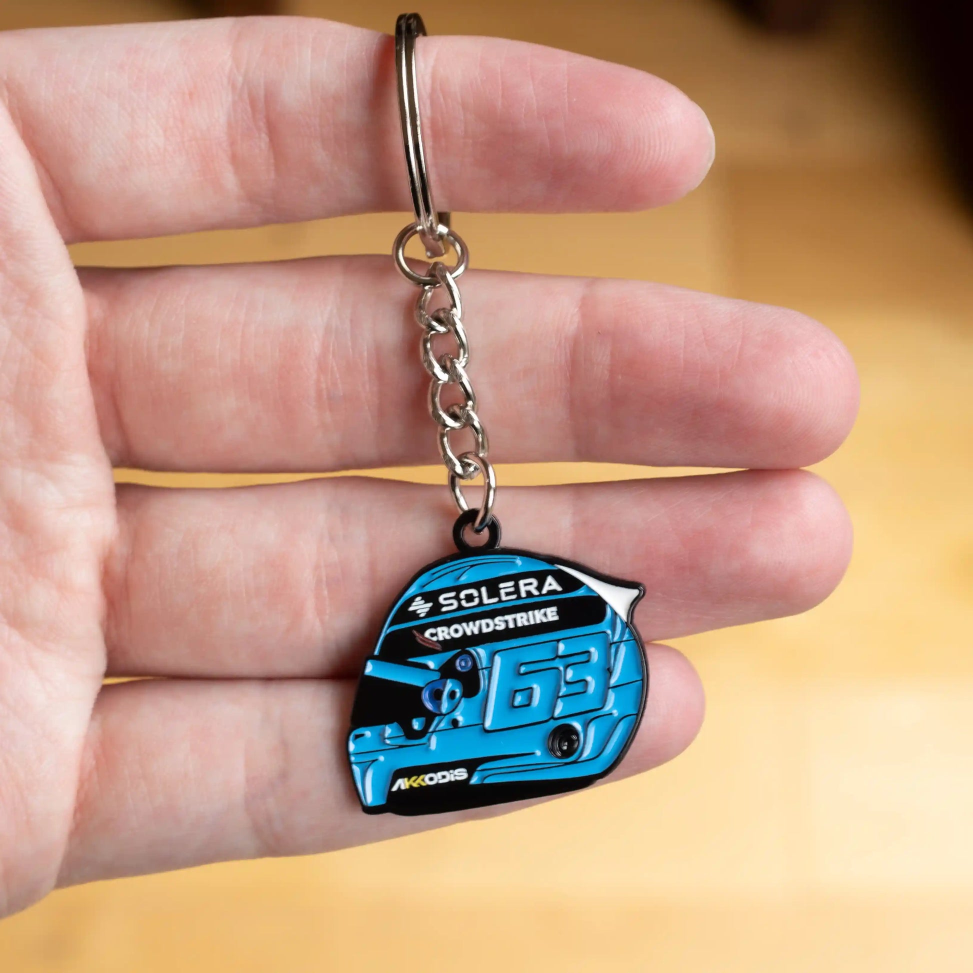 George Russell 2024 Helmet Enamel Keychain