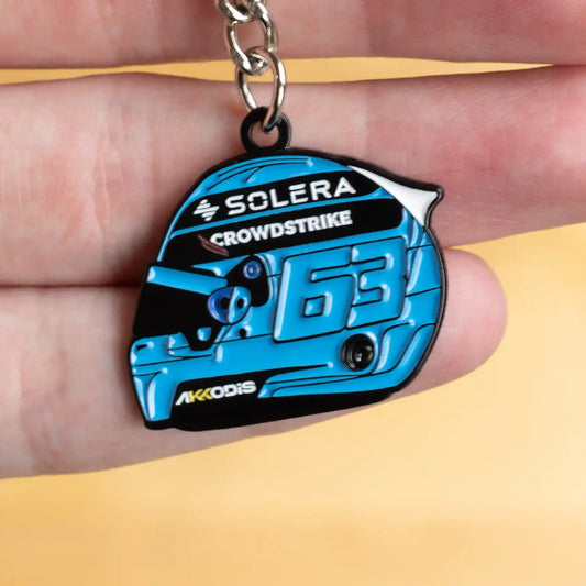 George Russell 2024 Helmet Enamel Keychain