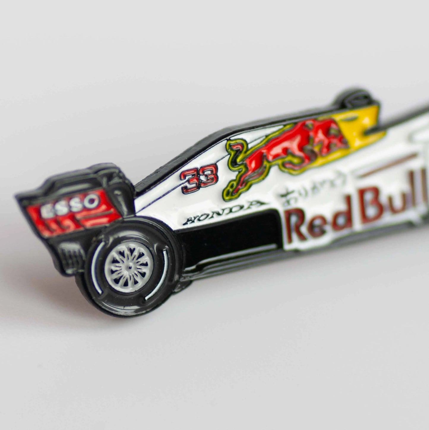 Red Bull RB16B "Arigatou" Livery Formula One Car Enamel Pin