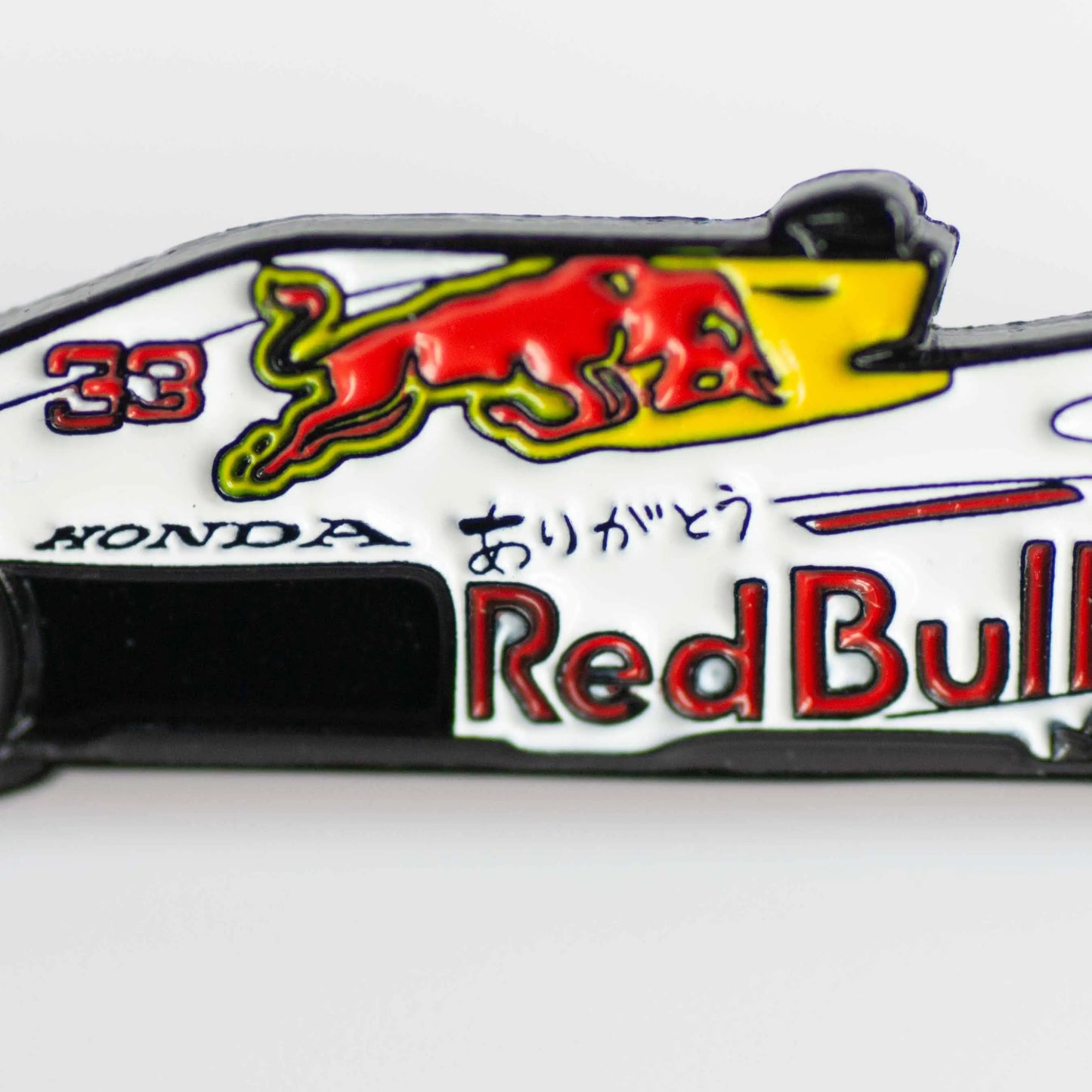 Red Bull RB16B "Arigatou" Livery Formula One Car Enamel Pin